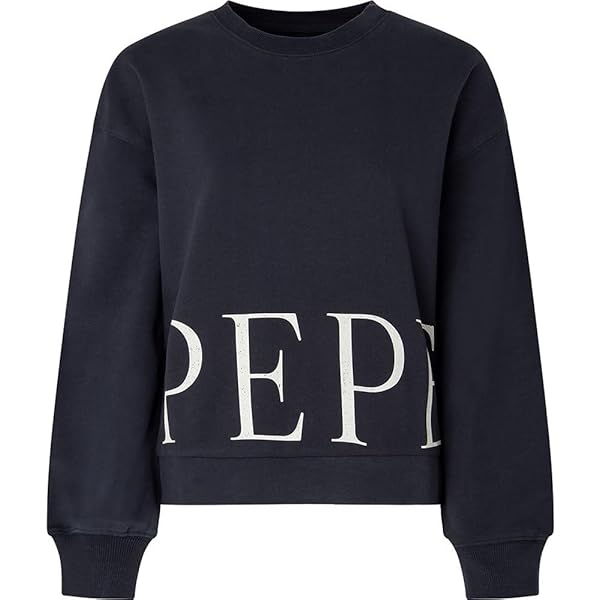 Felpa Pepe Jeans Victoria Donna | 100% Cotone, Girocollo, Logo Sul Fondo - Maglia Di Tuta - Foto 4