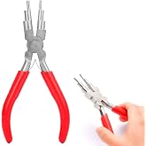 HASTHIP® 6" Jewelry Pliers - Carbon Steel Round Nose Needle Nose Pliers For 3-10mm Rings DIY Wire Looper Jewelry Bail Pliers
