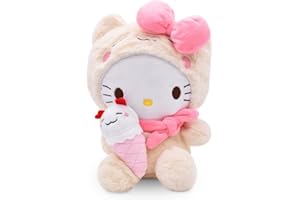 YFDSXKMZ Hellokiitty Soft Doll Plush Toy Stuffed Animal Hellokiitty Plush Figure Pillow Cushion Decoration Ornaments Stuffed Animal Plush Toys gifts for Children and Girls 20cm(C)
