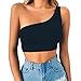 Produktbild Tops Bauchfrei Damen, LUCKYCAT Teenager Mädchen Crop Tops Rückenfrei Kurz Oberteil Ärmelloses Tank Tops Weste Bluse Träger Top Hemd Frauen Lässiges Strappy Cami T-Shirt (M(AsianM=EUS), Schwarz)