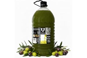 Villaolivo – Aceite de Oliva Virgen Extra Sin Filtrar 5L | Prensado en Frío | 100% Natural | Producción Española | Ideal para Cocina y Hostelería |