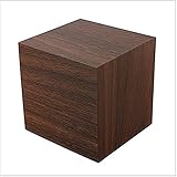 Lanlan Digital Square Cube Mini-braun Holz rot LED-Licht...