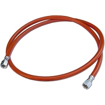 Tubi propano camper 15 pollici con manometro, 1/4 maschio invertito