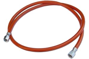 MP-STORE Tubo flessibile per gas propano, per campeggio, da 0,8 m a 2 m, di altissima qualità, con 2 raccordi da 1/4’’