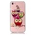 Produktbild iPhone 7 / iPhone 8 Hülle, Chreey Glatt Transparent Schutzhülle 3D Druck Öl Glanz Relief Muster Crystal Klar Handyhülle Ultra Slim Weich TPU Silikon Case Cover Skin Kratzfeste [Vier Eulen]