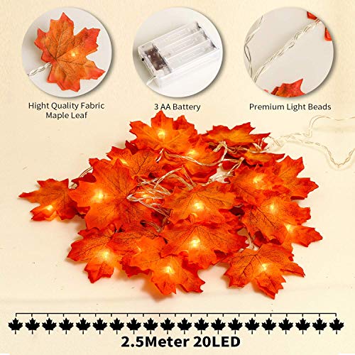 Ahornblatt Lichterketten,HENMI Maple Leaf Lichterketten, Lichterkette
