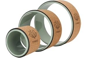 ‎TREXO XTREXO FlowWheel 3-in-1 – Yoga Wheel Set Olivgrün (groß/mittel/klein), rutschfest, für Rücken-Dehnung, Balance & Core-Training, Yoga & Pilates