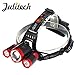 Produktbild JAYLONG Julitech LED Scheinwerfer Hellste Taschenlampe High-Power-LED-Scheinwerfer Für Camping Wandern Laufen Angeln Jagd Walking Lesen Beste Arbeit Kopf Lampe Licht Free Batteries