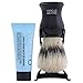 Men-U Barbiere Pure Bristle Shaving Brush and Stand - White