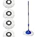 MOP 360° Rotate S.S Rod with Plate and 4 Microfiber MOP STICK & 4 MOP HEAD by Advance Tech RS.411.00