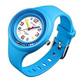 WATCH GYQ@ Wasserdichte Quarzuhr der bunten Paar-Frauen der populären Uhren der Disketten,Blue
