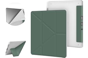 ERUNTO Custodia per Kindle Scribe (2022 rilasciato) 10,2 pollici, guscio morbido in silicone ultraleggero e custodia pieghevole con funzione di accensione e spegnimento automatico e slot per penna