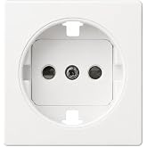 CABLEPELADO Cover for Schuko Simon 82 socket base | Cap with safety device for schuko socket base | &lrm;82041-30 | 55 x 55 mm |