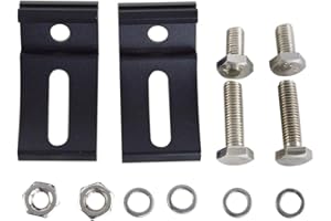 ‎WILLPOWER Willpower 2 x LED-Lichtleisten-Montagewinkel, Universal-Sockel, verstellbare Halterungs-Kit für Lichtleisten, Arbeitsleuchten, Pod-Lichter (2 Stück)