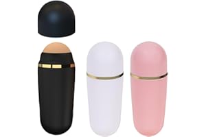 ATBUSS 3-Vulkanöl-Saugwalzen,Gesichtsmassagewerkzeuge, Geeignet Für Männer Und Frauen Im Freien Und Haushalt Hautpflegewerkzeuge (Schwarz, Weiß, Rosa)