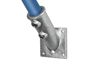 VILO VISIONS Rohrverbinder Temperguss Verzinkt Gerüstrohr Kupplungen T-Clamps® - TÜV geprüft (Flaggenhalterung (FP1), 33,7 mm (1”))