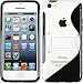 Produktbild PhoneNatic Case für Apple iPhone 5c Hülle Silikon schwarz Aufstellbar Cover iPhone 5c Tasche + 2 Schutzfolien
