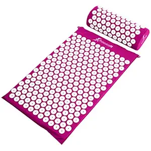ProsourceFit Acupressure Mat and Pillow Set - Purple