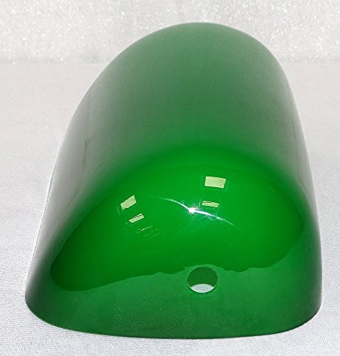 Lampenschirm für Bankerslampe, Ersatzschirm Banker Lampe, Grün – Weiß - 2