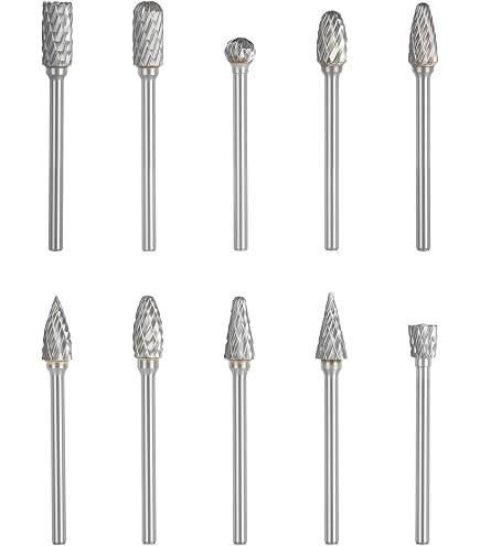 Produktbild von 10er-Set Rundschleifsteine – 4–10 Mm Schaft, Kugel- & Zylindrisch, Für Bohrmaschine, Metall, Holz, Kunststoff – Polier- & Entgrat-Set