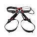 Produktbild cdyeer Outdoor Klettern Gürtel Downhill Equipment Sicherheitsgurte Hälfte – Länge High – Höhe Sicherheitsgurt Sicherheitsgurt Sicherheit Hose, schwarz