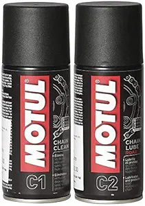 Motul Liquid and Spray Chain Clean and Lube Combo For Cars,Pack of 1