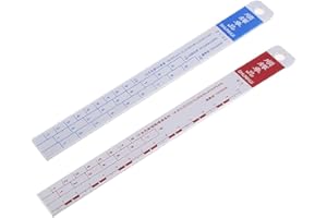 KLOVA - Righello di vernice standard, strumento di miscelazione, colore nero/R-ed adatto per auto in acciaio