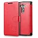 Produktbild Mulbess LG G3 hülle Wein Rot,Ledertasche für LG G3 Tasche Leder