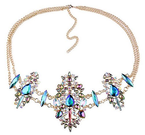 Holylove Women Statement Body Chain, Costume Jewelry for Women Novelty Fashion Body Jewelry Neckalce 1 pc with Gift Box