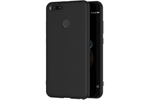 AICEK Xiaomi Mi 5X / Xiaomi Mi A1 etui, czarny silikonowy pokrowiec do Xiaomi 5X czarne etui (5,5 cala)