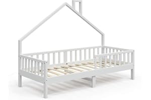 VitaliSpa House bed Noemi, White, 90x200 cm