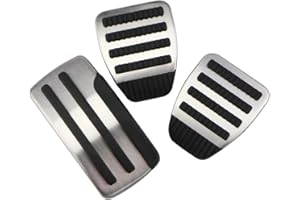 YEE PIN Anti-scivolo Compatibile con Nissan JUKE F15 2010-2019/Qashqai J10 Dualis 2008-2015/X-trail T31 2009-2013 (manuale) Protezione del pedale dell'acceleratore Copri freno