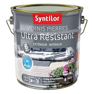 Syntilor - Vernis Pierres Ultra Résistant 6 Ans Incolore Mat 2,5L