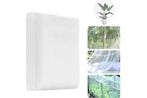 LAISHUNHE 3 x 10m Insektennetz Gemüsebeet Insektenschutznetz Gartennetz Gemüse Blumen Netz Insekten Pflanzen Schutznetz Gemüsenetz Garten Feinmaschig Netz Insektennet Pflanzennetz Fliegen Vogel Weiß