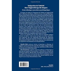 Integration de l'Alterite Dans l'Apprentissage des Langues Formes Didactiques et Procédures Psycholi