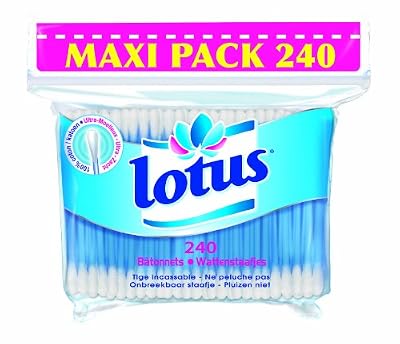Lotus Papier Bâtonnets Oreilles x 240 Lot de 4