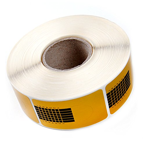 Fashion Gallery 500 Golden Nail Art Tips Extension Forms Guide Acrylic UV Sticker Pro Roll