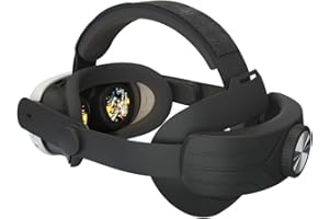 OKESYO Meta Quest 3 Accesorios Elite Strap Headstrap para Meta Quest 3, Reemplazo para Quest 3 Elite Strap, Soporte Extendido/Ajustable/Material de PU/Alta plasticidad