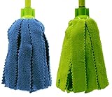 Pack 2 balais a franges Microfibre verd el blue