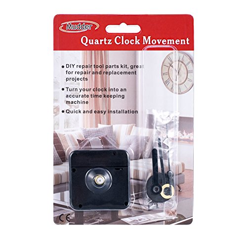 Mudder Uhrwerk mit Kurzen Händen, 4/ 25 Zoll Maximale Zifferblattstärke, 3/ 5 Zoll Gesamtwellendrehzahl - 6