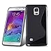 Produktbild Cadorabo DE-105325 Samsung Galaxy Note 4 Handyhülle aus flexiblem TPU Silikon im S-Line Design Schwarz