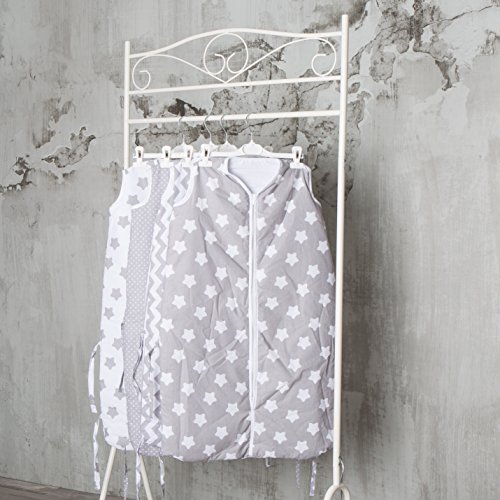 Preisvergleich Produktbild Puckdaddy Baby Schlafsack"Stern grau", 2-seitig