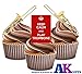 Produktbild Keep Calm and Play Posaune, Posaune Mix – essbar Stand-up Cupcake Topper (Pack von 12)