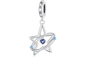 SHIYU Pendentif de Charme en argent sterling 925 pour bracelets Pandora, perle de chemin d'étoiles de rêve, cadeau de bijoux pour femmes et filles.