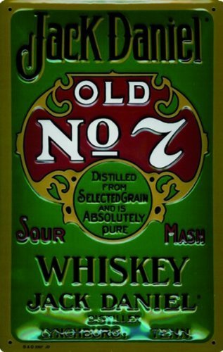 Preisvergleich Produktbild Schild Artdeco Jack Daniel Old No. 7 110x80mm