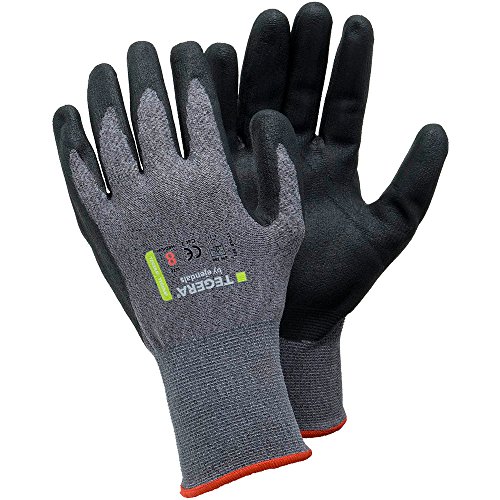 Ejendals Synthetikhandschuh Tegera 873, Größe 8, 1 Stück, schwarz / grau, 873-8