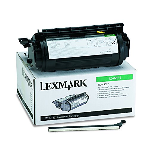 Lexmark Laser-Tonerkartusche Optra T520 T522 X520 Serien 12A6835 hohe Kapazität 20.000 Seiten Schwarz