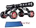 Produktbild 4 Wheel Stable Ab Roller Wheels Carving System, Abdominal Core Exerciser for Fitness Training, Toning Back & Arms Exercise, Innovative Ergonomic Abdominal Wheel Exerciser with FREE Knee Mat
