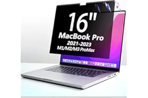 POZLLE Magnetischer Blickschutzfilter für MacBook Pro 16 Zoll (2019, A2141), Bildschirmfilter gegen neugierige Blicke,Licht Anti-Glare für den MacBook Pro 16 Zoll Laptop-Computer.