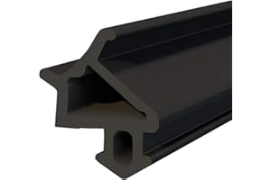 DQ-PP S-1530 Universale guarnizione per finestre, colore nero, 30 m, in gomma, per finestre in PVC, per profili in alluminio, per porte